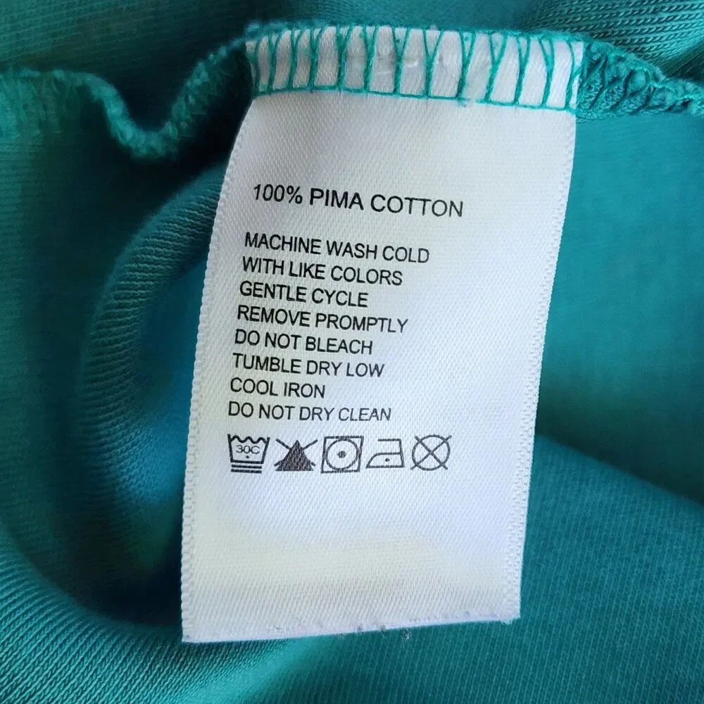 Tommy Bahama Men’s XL Teal 1/4 Zip Sweatshirt 100% Pima Cotton Marlin Logo